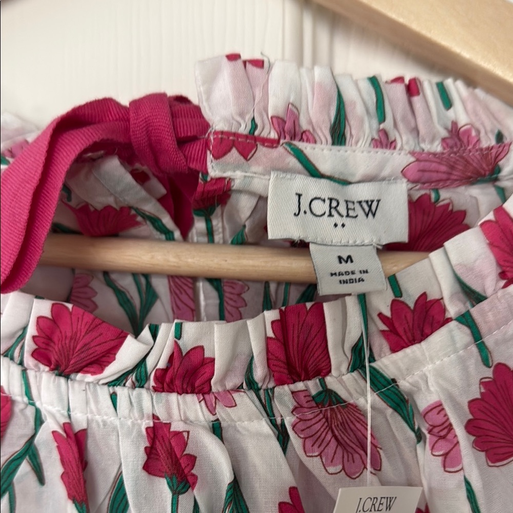 J Crew Floral Long Sleeve Blouse NWT - Picture 4 of 14